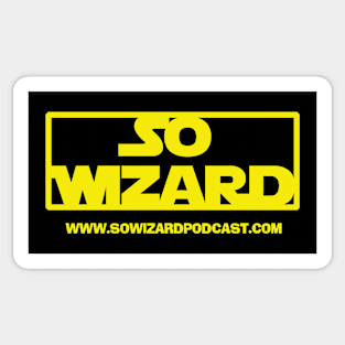 So Wizard Podcast - Logo in TFA Yellow Sticker